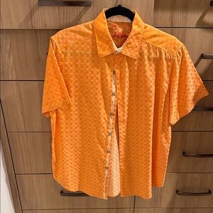 Robert Graham Vibrant Orange Casual Shirt